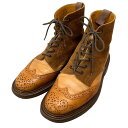 トリッカーズ シップス別注 カントリーブーツ 2508 モールトン コンビ メンズ サイズ7 ブラウン Tricker`s SHIPS 約25.5cm【AFC3...