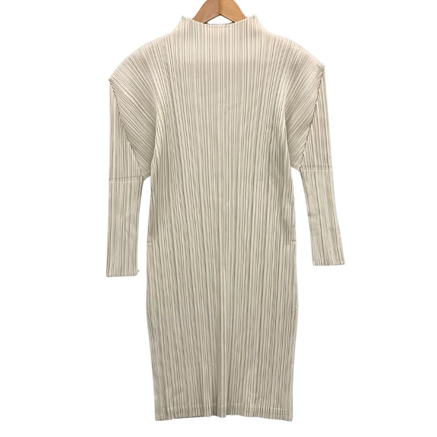 プリーツプリーズ イッセイミヤケ ハイネック カットソー PP41JT122 レディースサイズ 3 グレー PLEATS PLEASE ISSEY MIYAKE【AFB21】【中古】のサムネイル