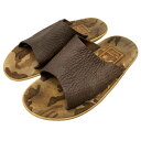 アイランドスリッパ サンダル シャワーサンダル シボレザー カモフラ 迷彩柄 ブラウン系 メンズ サイズ7 ISLAND SLIPPER PRO 約25.5cm【AFC41】【中古】