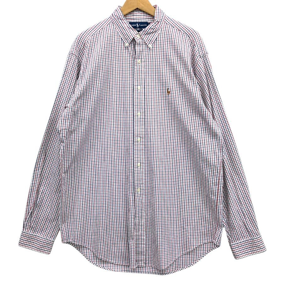 ���ե������ Ĺµ����� �ܥ�������� ���ɽ� �����å� ��� ������16 1/2 RALPH LAUREN��AFB17�ۡ���š�