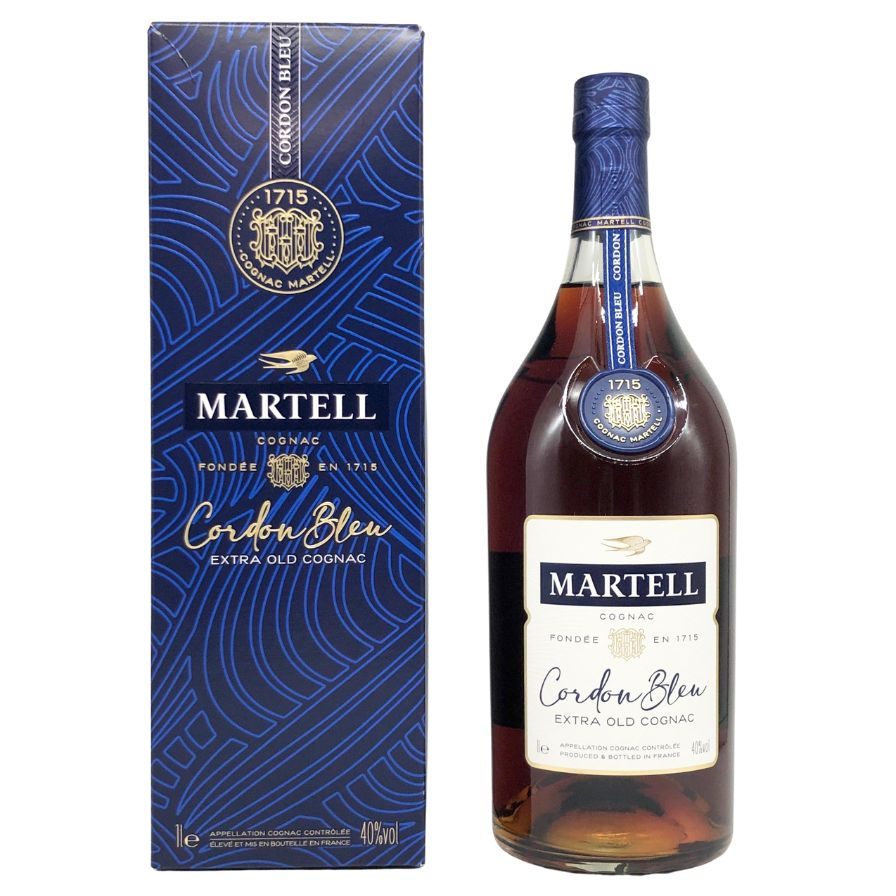 【未開栓】マーテル コルドンブルー エクストラオールド 1000ml 40% MARTELL CORDON BLEU EXTRA OLD コニャック【I4】【中古】