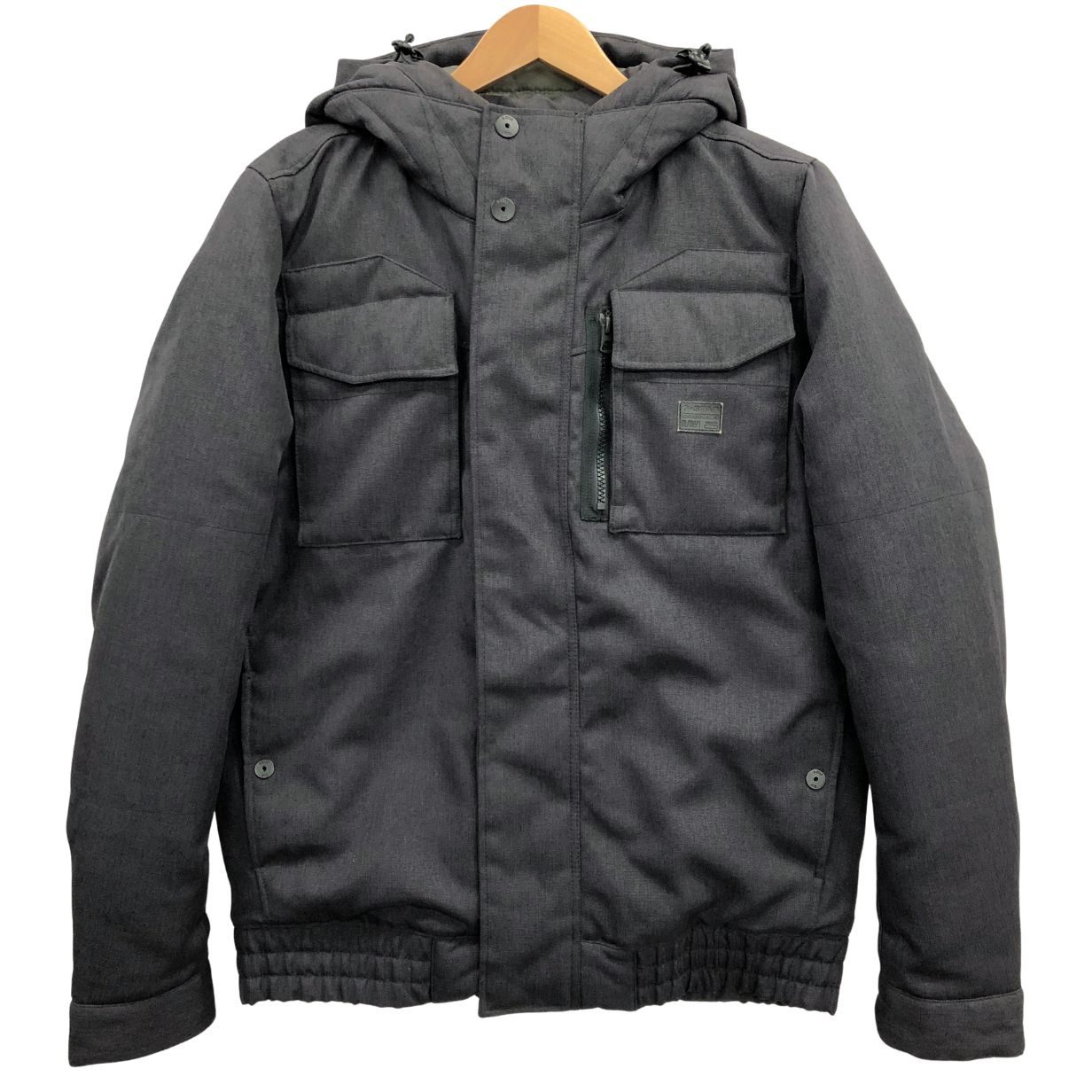 乐天商城 - ジースター ロゥ ジャケット 中綿 キルティング フード グレー メンズ サイズM G-STAR RAW RACKLER HDD BOMBER【AFA24】【中古】