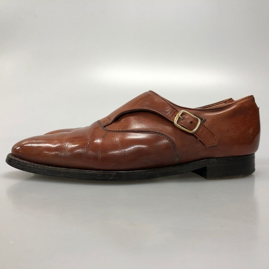 チーニー シングルモンク ブラウン UK7 メンズ CHEANEY 約25.5cm【AFC4】【中古】