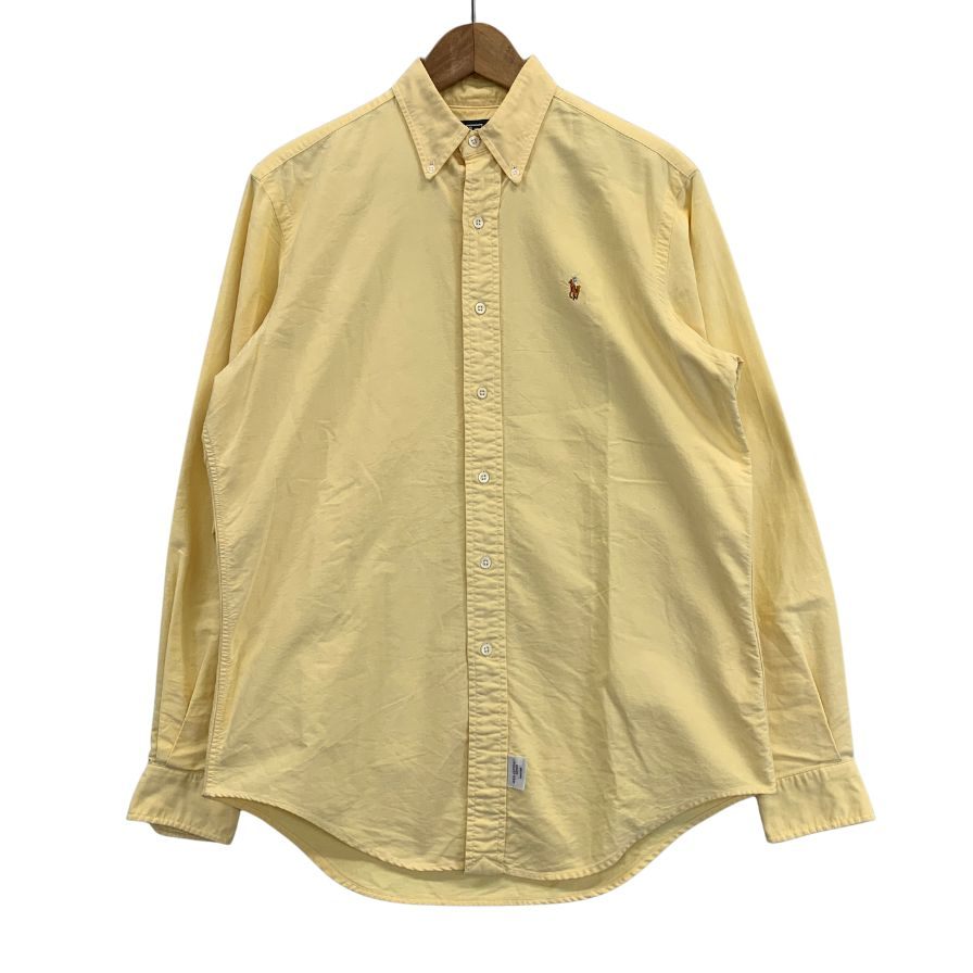 Rakuten - ポロラルフローレン ボタンダウンシャツ 90年S オールド イエロー メンズ サイズ15.5 Polo Ralph Lauren【AFA21】【中古】