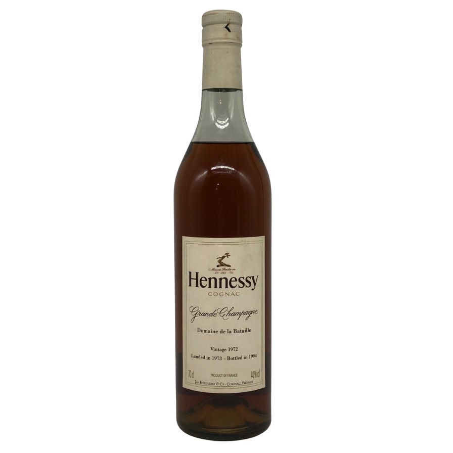 【未開栓】ヘネシー グランド シャンパーニュ ヴィンテージ1972 1973-1994 700ml 40% HENNESSY Grande Champagne コニャック【W0】【中古】