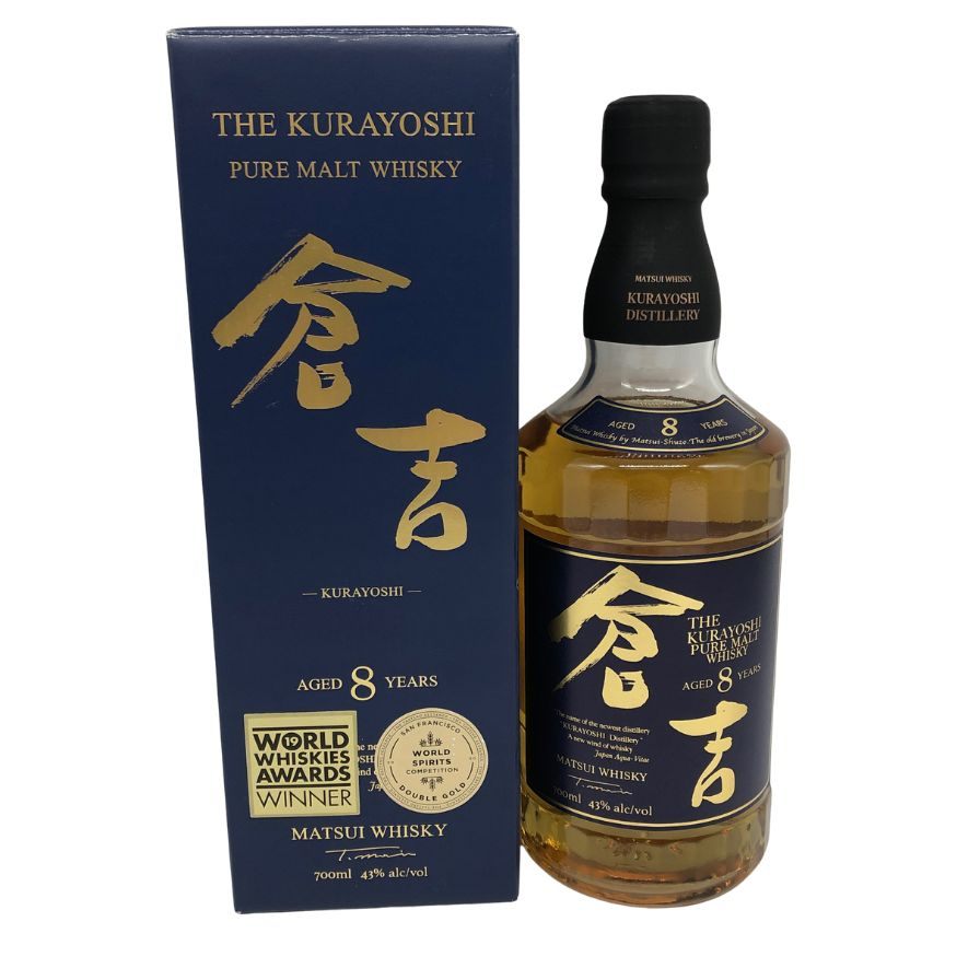 【未開栓】【東京都限定】倉吉 8年 マツイ ピュアモルト 700ml 43% ウィスキー【Q1】【中古】