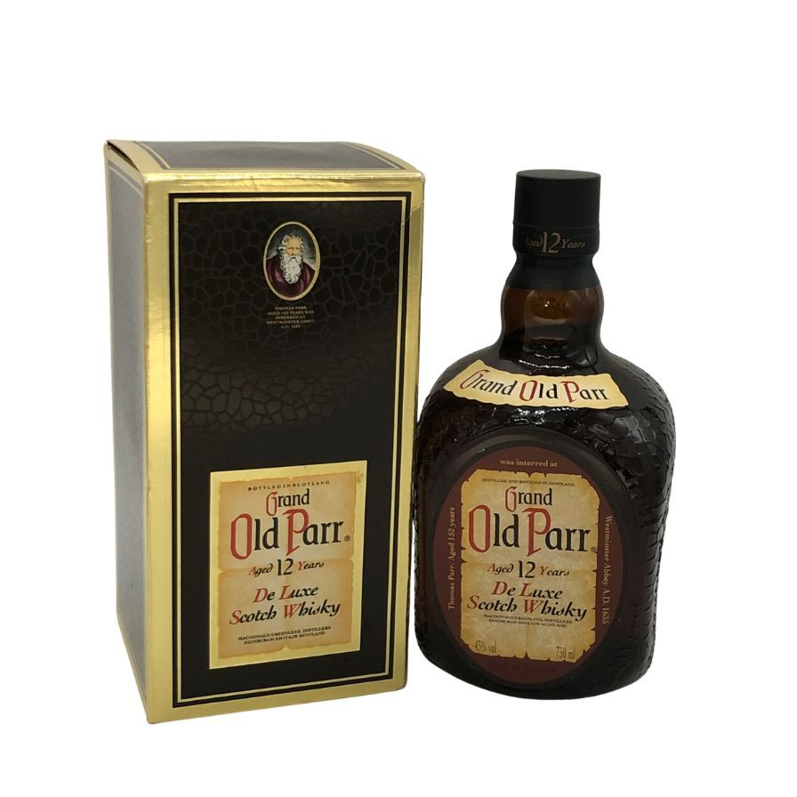 【未開栓】グランド オールドパー 12年 デラックス 750ml 43% Grand Old Parr De Luxe スコッチウイスキー【W4】【中古】