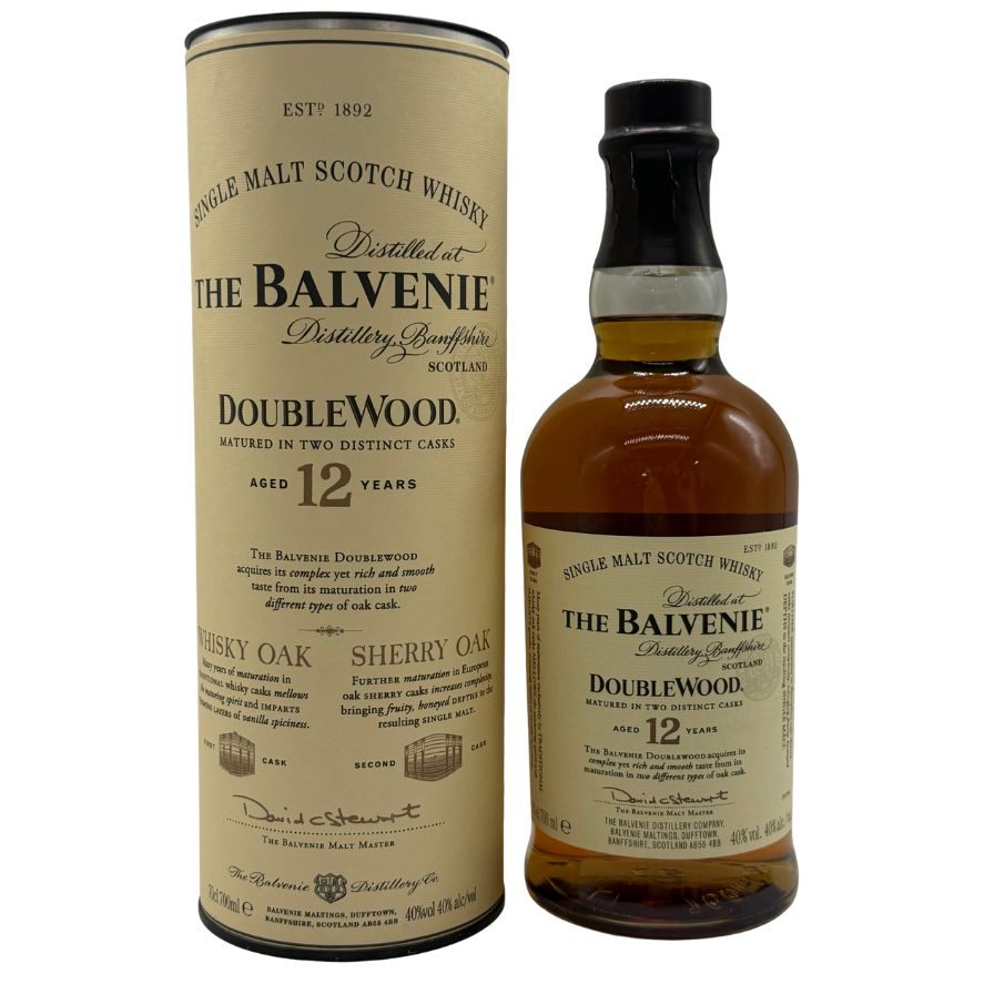 【未開栓】バルヴェニー12年 ダブルウッド 700ml 40% The Balvenie Double Wood スコッチウイスキー【N0】【中古】
