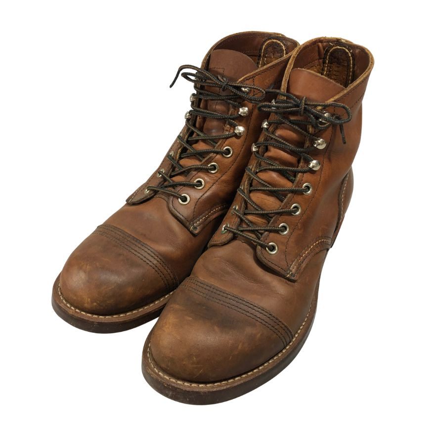 レッドウィング レザーブーツ クラシックモック 10ホール 8111 2010年 メンズ ライトブラウン サイズ9D REDWING 約27.0cm【AFD15-2】【中古】