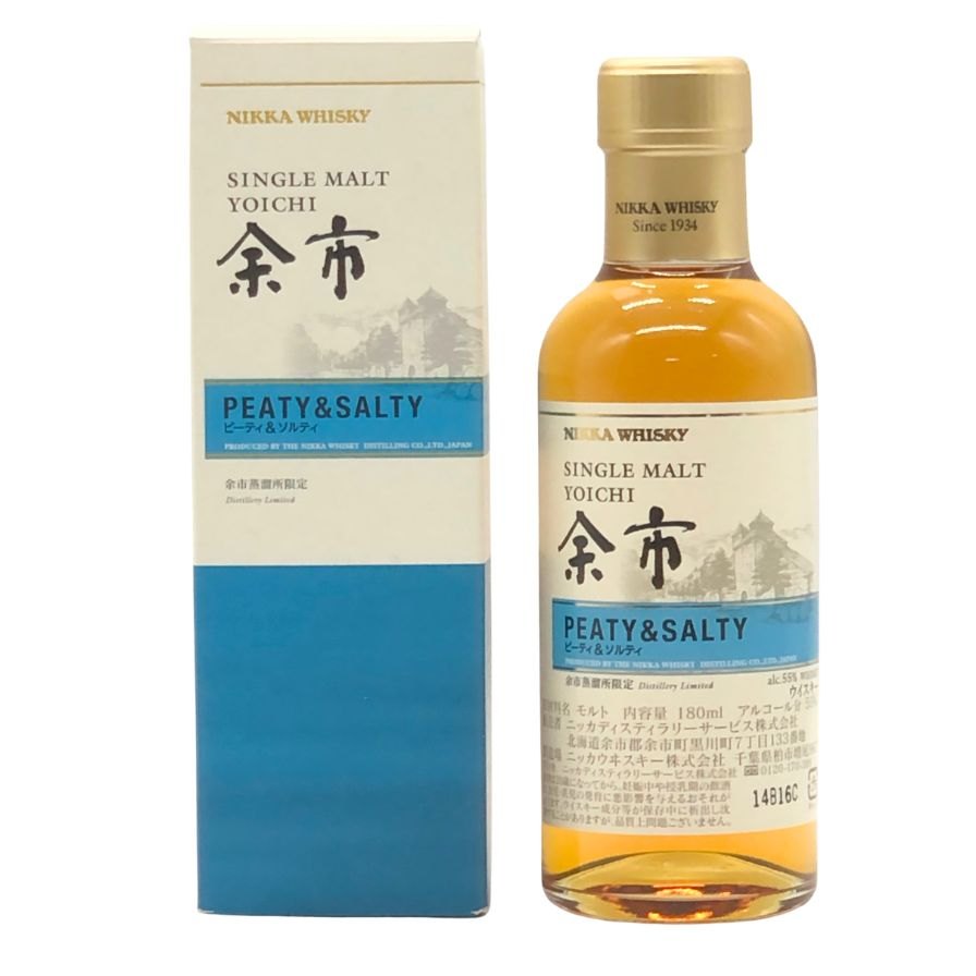 乐天商城 - 【未開栓】【東京都限定】ニッカ 余市 ピーティ&ソルティ 180ml 55% NIKKA ウィスキー【D3】【中古】