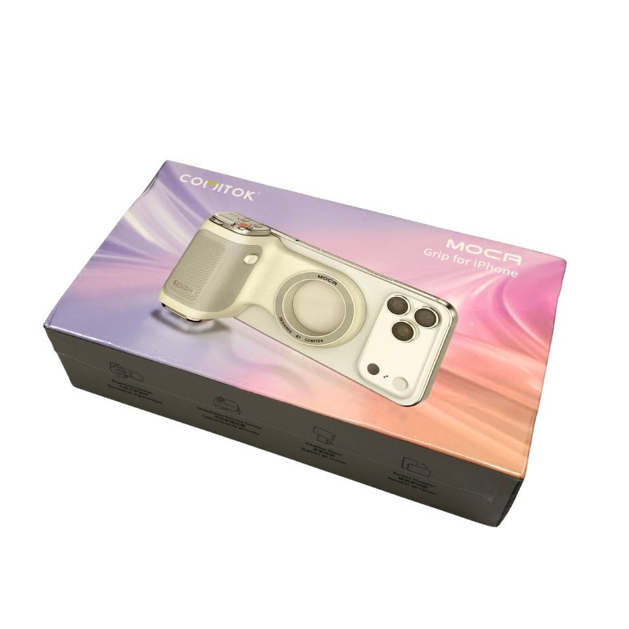 乐天商城 - コミトック モカ iPhone用磁気カメラグリップ ホワイト COMTOK MOCA【AFI11】【中古】