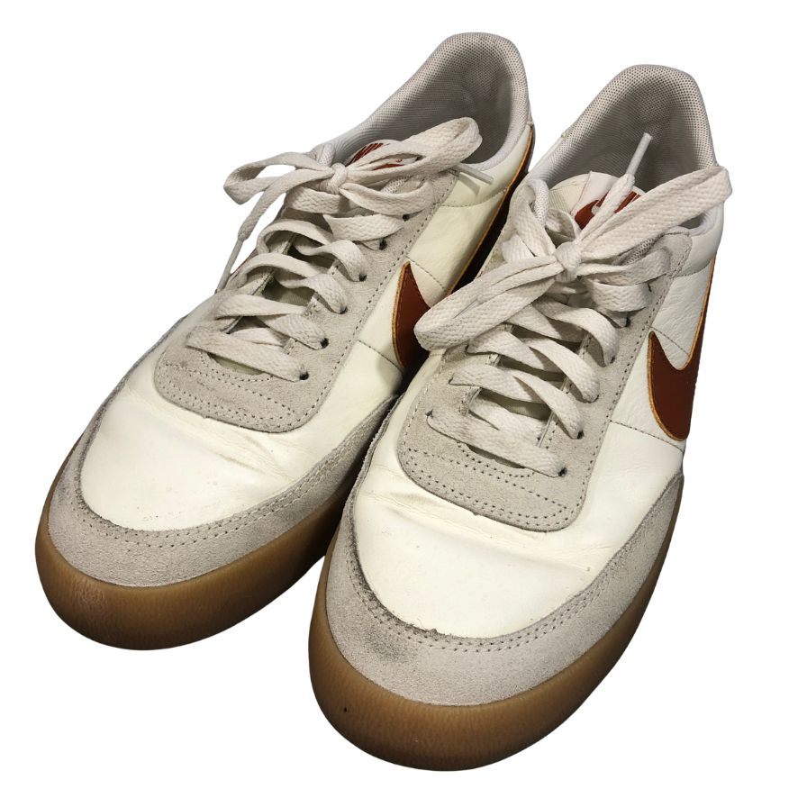 乐天商城 - ナイキ キルショット 2 レザー 432997-127 メンズ サイズ27cm ホワイト×ブラウン NIKE KILL SHOT 2 LEATHER 約27.0cm【AFC8】【中古】
