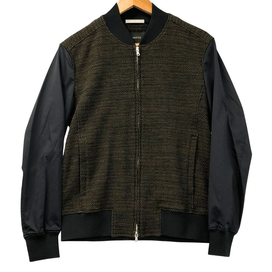 乐天商城 - ハイストリート ブルゾン BONOTTO 袖切り替えデザイン サイズM メンズ ブラウン系 HIGH STREET【AFA7】【中古】