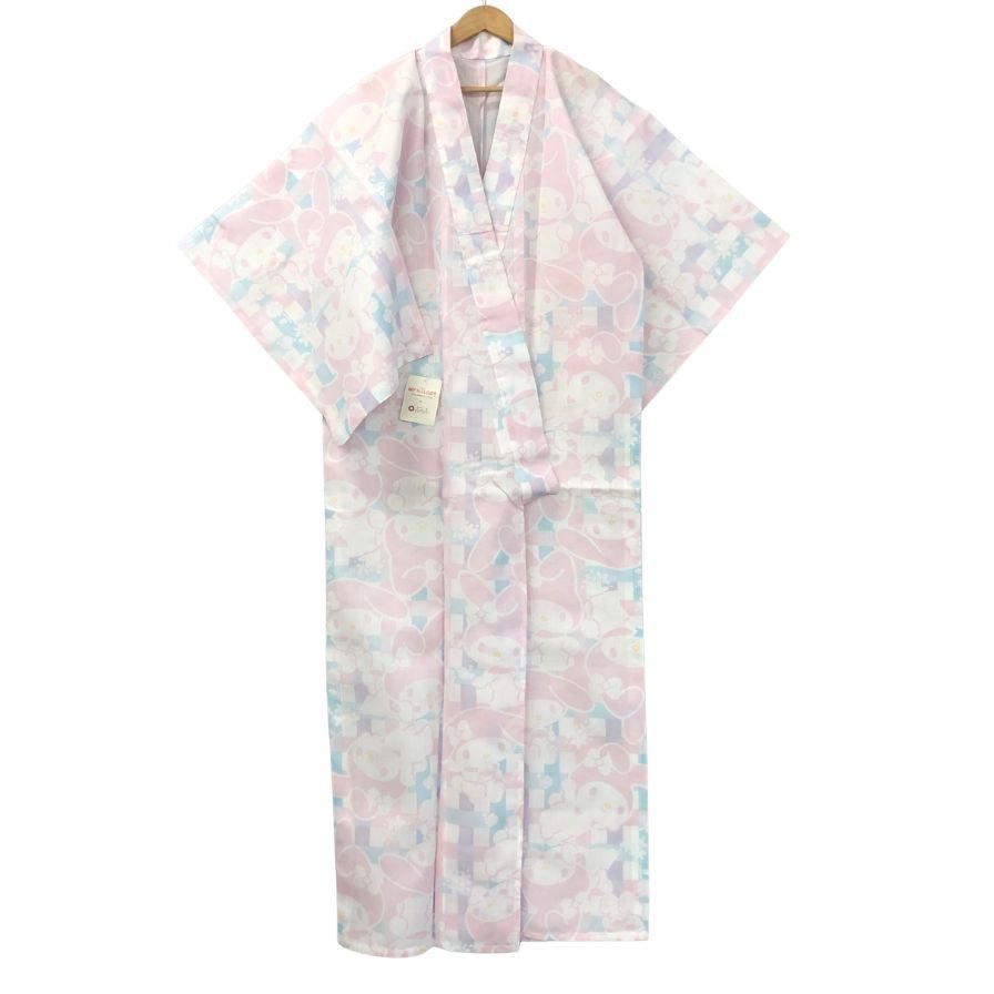 ふりふ 浴衣 サンリオ マイメロディ サイズL レディース ピンク系【AFB13】【中古】