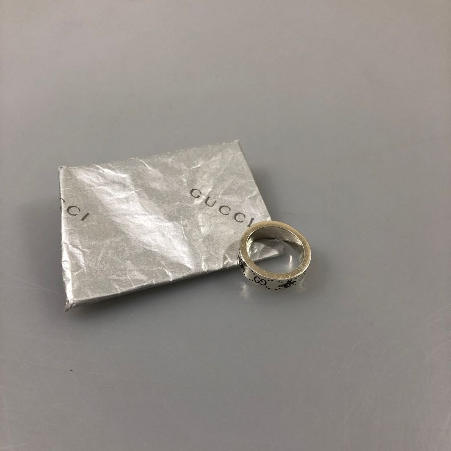 ストックラボのグッチ リング GG＆ビー BEE 13 シルバー925 GUCCI【AFI2】【中古】｜アングル2