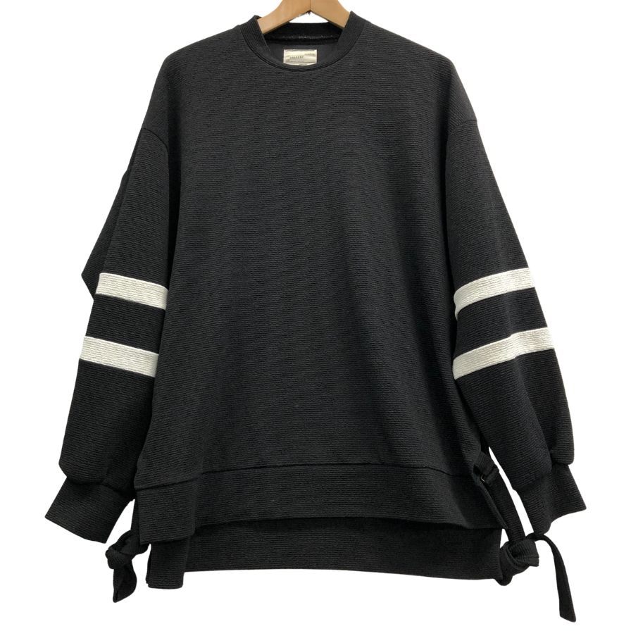 シャリーフ トップス クルーネック サイドストラップ ブラック メンズ サイズ2 SHAREEF【AFB14】【中古】