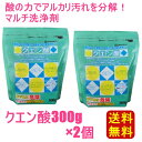 【送料無料】クエン酸 掃除 【300g×2】地の塩社 台所用 住宅用 洗浄剤 マルチ洗剤