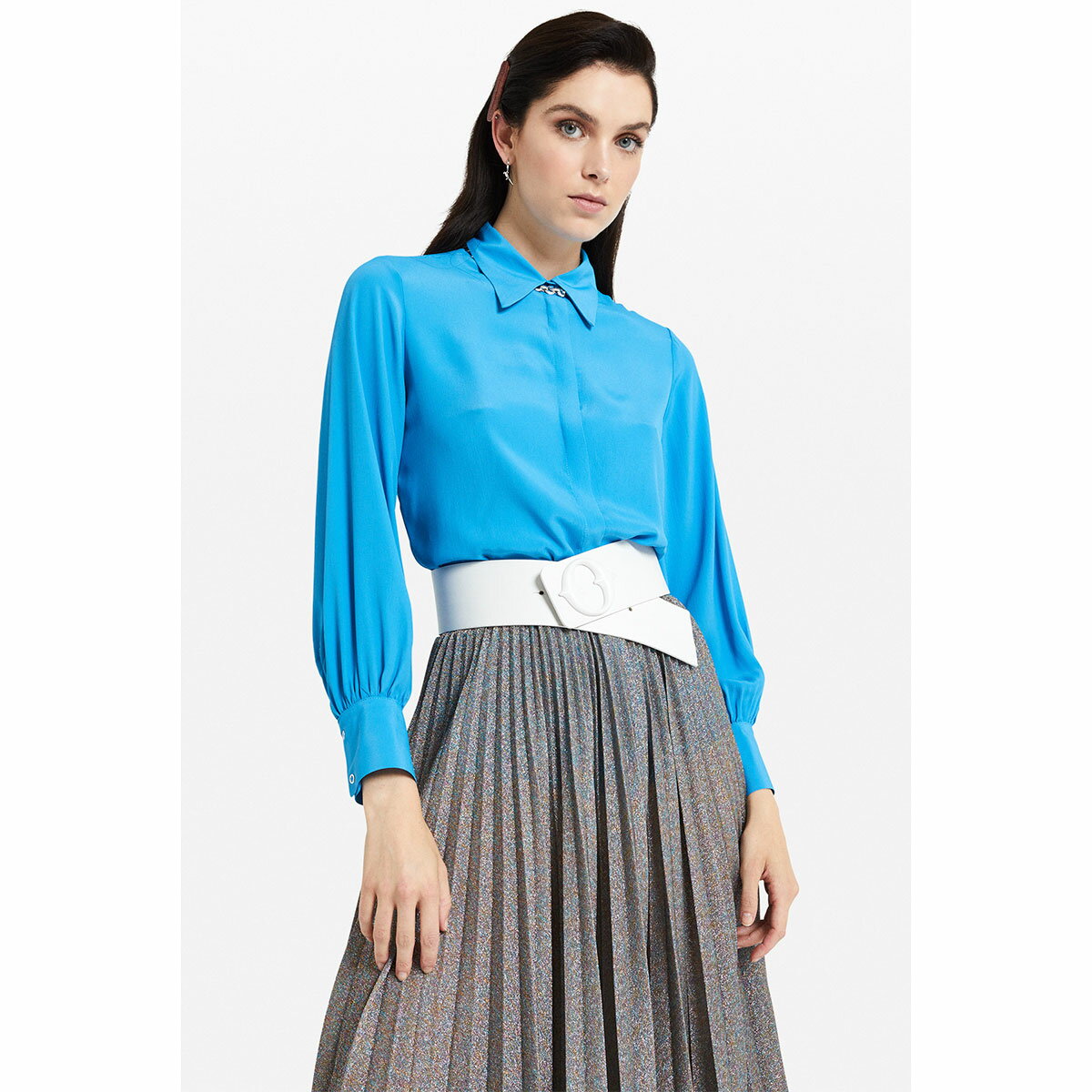 ottod'Ame[オットダム] [スカート] 021/LOO-DN5749 プリーツスカート　ロング丈　上品　フェミニン　ゆったり　ルーズ　コーディネート　スタイリング　あす楽対応　30代　40代　50代女性　大人可愛い