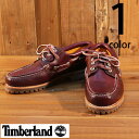 Timberland ティンバーランド TRAD HS 3 EYE 3アイレット クラシック ラグ BURGUNDY バーガンディ キャンプモカシン デッキシューズ 短靴 TB050009