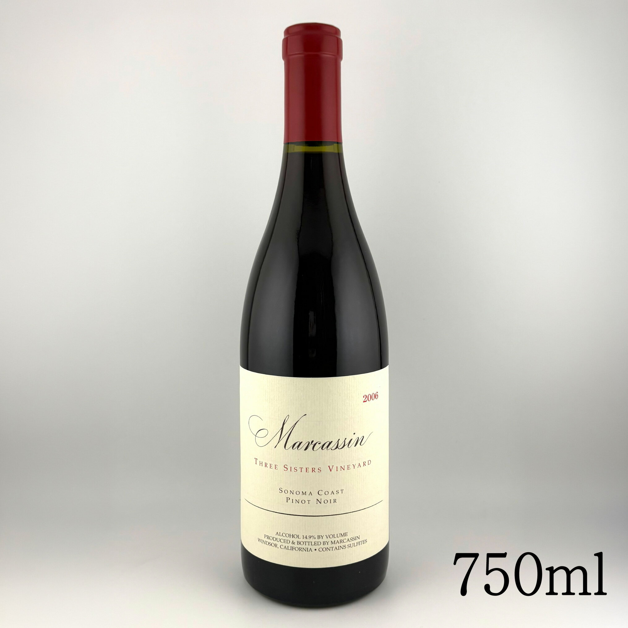 【 2006 ピノ ノワール スリー シスターズ ヴィンヤード マーカッシン 】赤ワイン アメリカ カリフォルニア クリスマス 母の日 父の日 贈呈品 プレゼント 記念品