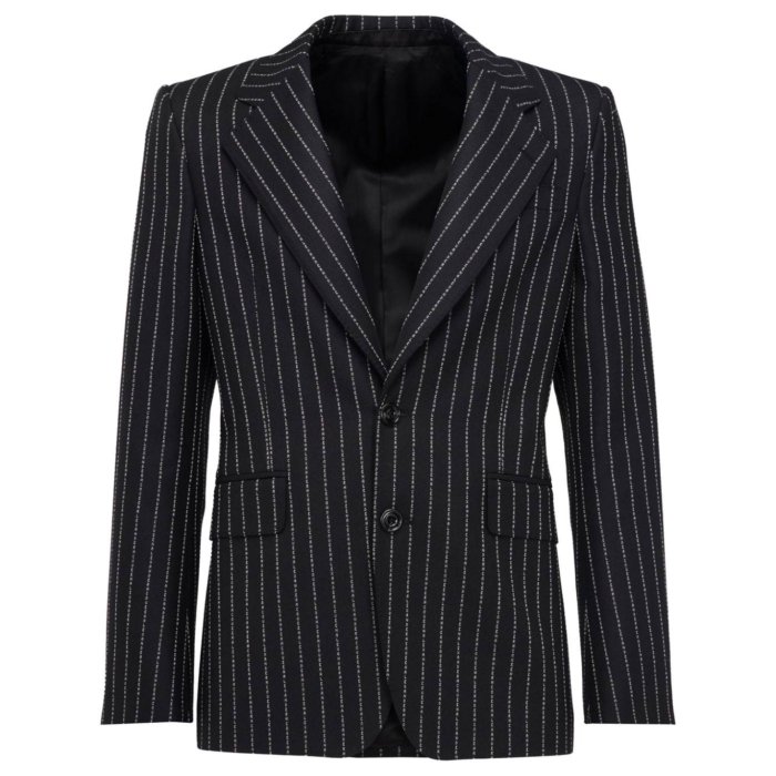 アレキサンダー・マックイーン Alexander McQUEEN Jackets Black メンズ ウェア ジャケット & コート スーツ・ジャケット Black 48 50 男性 774669QUAAR1090 【送料無料・関税込】