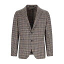 タリアトーレ TAGLIATORE Checked Blazer 1SMC22K440047T3300 Men スーツ・ジャケット Brown 54 【送料無料...