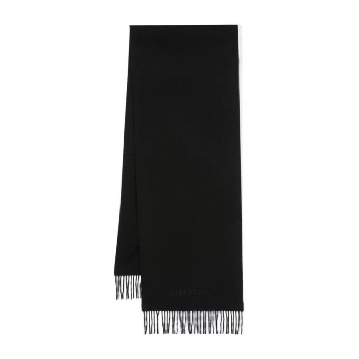 サンローラン Saint Laurent Scarfs Black ウィメンズ アクセサリー スカーフ・マフラー Black U 女性 748959D3Y2011060 【送料無料・関税込】