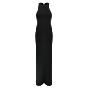 サンローラン Saint Laurent Long viscose dress 821093Y77AF1000 Women ワンピース・ドレス・オールインワン ...