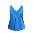 マックスマーラ Max Mara Quassia Top 2511161024600030 Women タンクトップ・キャミソール Blue 46 48 42 ...