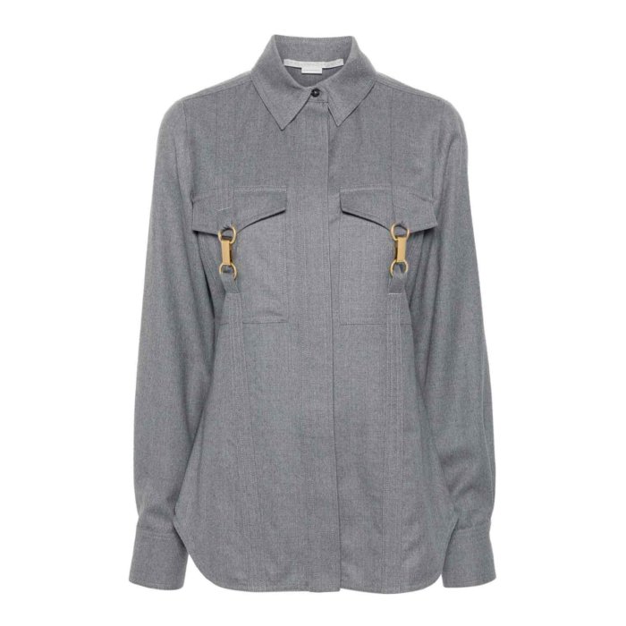 ƥ ޥåȥˡ Stella McCartney Wool Shirt Embellished With Buckles 62012...