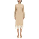 ファビアナフィリッピ FABIANA FILIPPI KNIT DRESS WITH LACE HEMLINE ABD215F148L5190158 Women...