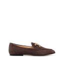 トッズ Tod's Flat shoes Brown ウィメンズ シューズ ローファー Brown 35.5 36 36.5 37 37.5 38 38.5 3...