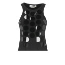 エムエスジーエム MSGM MSGM Top Black 3842MDT8125712099 Women タンクトップ・キャミソール Blacks and gr...