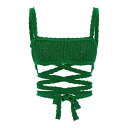 アラヌイ ALANUI Palm springs top LWHR003S23KNI0015757 Women タンクトップ・キャミソール Green S M ...