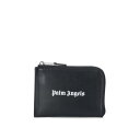 パームエンジェルス Palm Angels Logo card holder PMND011F23LEA0011003 Men 財布・カードケース Black onesize 【送料無料・関税込】