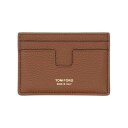 トムフォード TOM FORD T LINE CLASSIC CARD HOLDER Y0232LCL158G1B108 Men 財布・カードケース BROWN onesize 【送料無料・関税込】