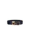 フェラガモ FERRAGAMO Reversible belt ウィメンズ アクセサリー ベルト・サスペンダー Blue 90 95 女性 673955514 ...