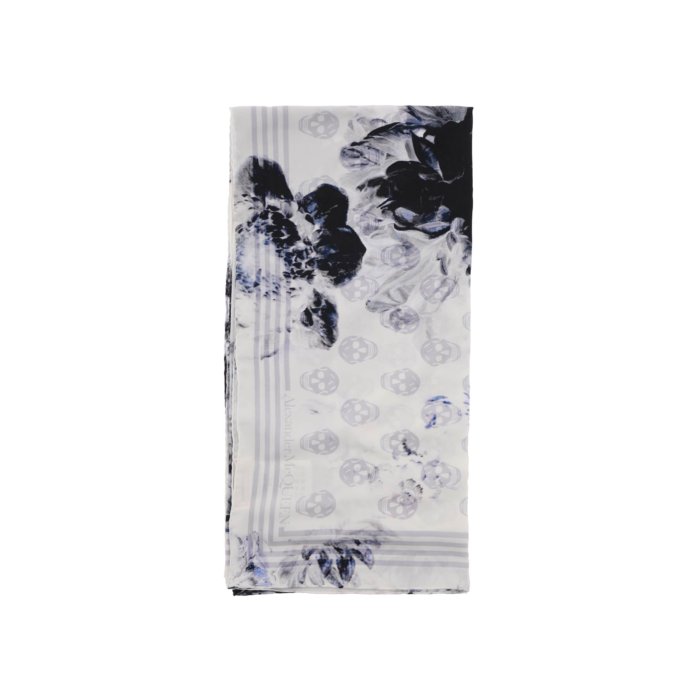 アレキサンダー・マックイーン Alexander McQUEEN silk biker scarf ウィメンズ アクセサリー スカーフ・マフラー Mixed Colours Printed Grey U TU ONESIZE 女性 7802043001Q9263 【送料無料・関税込】