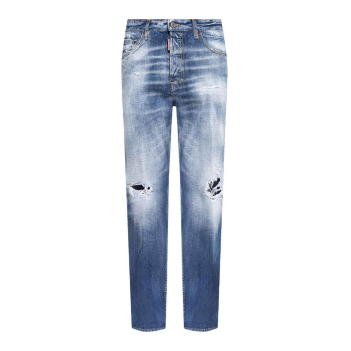 Dsquared2 ディースクエアード メンズ ジーンズ S74LB1533S30309470C Trousers Light Wash 50 48 【送料無料・関税込】