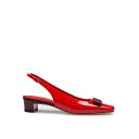 フェラガモ FERRAGAMO Rivalda Sllingback in Burgundy ウィメンズ シューズ パンプス・ハイヒール Red 9.5 8.5...
