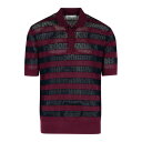 ドリスヴァンノッテン Dries Van Noten Mercy Burgundy Viscose Blend Polo Shirt メンズ ウェア トップス ポロシャツ DARK RED XL L 男性 212141701357 【送料無料・関税込】(4)