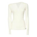 【楽天スーパーセール 最大75%OFF+P2倍】PINKO ピンコ レディース ニット・セーター・カーディガン 1047661NDZ09 Vallelunga Asymmetric Sweater White S M XS L 【送料無料・関税込】