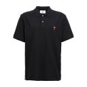 アミパリス AMI Paris 'AMI DE COEUR' POLO SHIRT メンズ ウェア トップス ポロシャツ Black 2XL 3XL M S L...