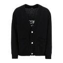 バルマン Balmain jacquard cardigan with back logo メンズ ウェア トップス ニット・セーター・カーディガン Black...