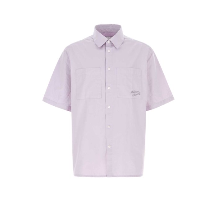 Maison Kitsune メゾン キツネ メンズ シャツ・ブラウス OM00424WW90310173 Lilac poplin shirt Purple L M S XL 【送料無料・関税込】