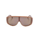 エムエムシックス MM6 Maison Margiela MM6 Maison Margiela Sunglasses Brown 5VPBROWN Women サングラス・アイウェア Brown onesize 【送料無料・関税込】