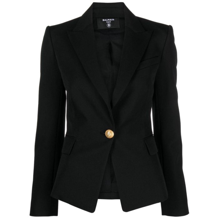 バルマン Balmain Jackets Black ウィメンズ ウェア ジャケット & コート スーツ・ジャケット Black 34 36 38 40 女性 BF1SE002WB080PA 【送料無料・関税込】