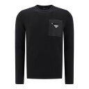 Prada プラダ メンズ ニット・セーター・カーディガン UMB0491W4XF0002 Virgin wool crewneck sweater Black...