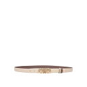 フェラガモ FERRAGAMO Reversible and adjustable leather hooks belt ウィメンズ アクセサリー ベルト・サスペンダー Taupe 100 女性 230359STONECLAY 【送料無料・関税込】