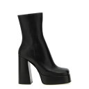 ヴェルサーチェ VERSACE STIVALETTO PLATFORM PELLE ウィメンズ シューズ ブーツ Black IT35 IT35.5 IT36 ...